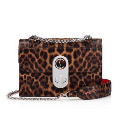 Bolsa Cruzadas Elisa Small Christian Louboutin Mujer - Marrom/Rojos/Plateados - 3140722BK01